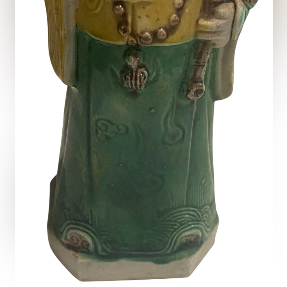 1900s Late Qing/Republic Chinese Mandarin Elderly Man Porcelain Figure - Picture 5 of 15